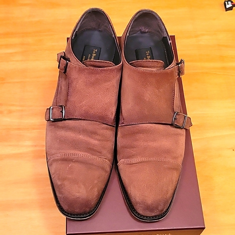 Brown suede shoes